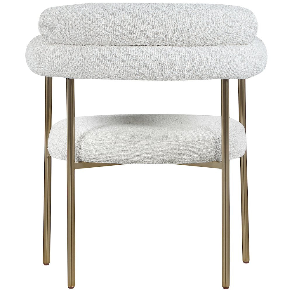 Blake Cream Boucle Fabric Dining Chair, Set of 2