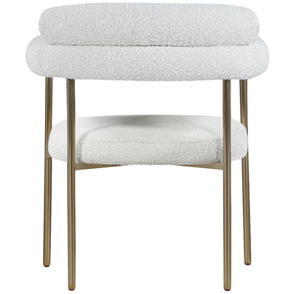 Blake Cream Boucle Fabric Dining Chair, Set of 2
