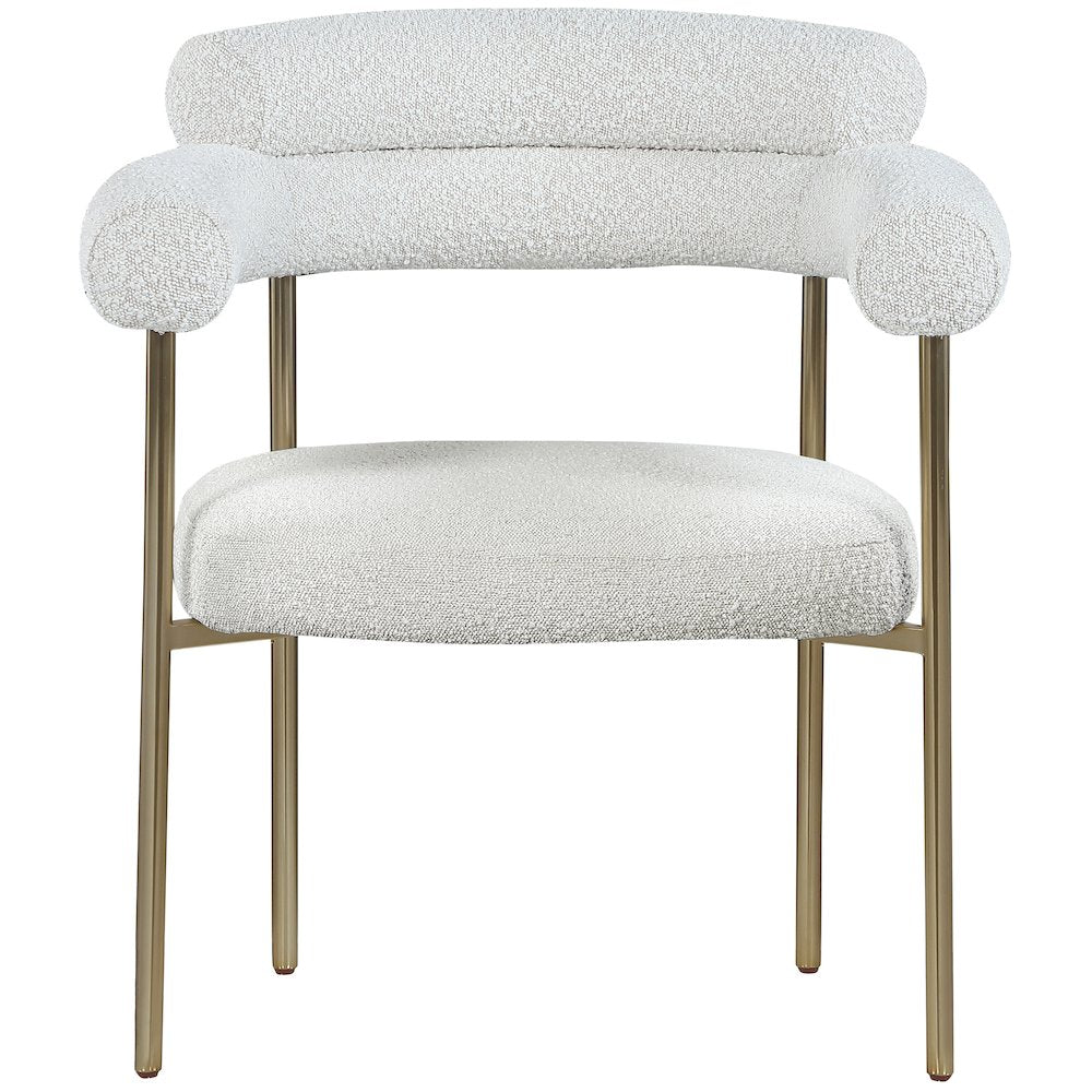 Blake Cream Boucle Fabric Dining Chair, Set of 2