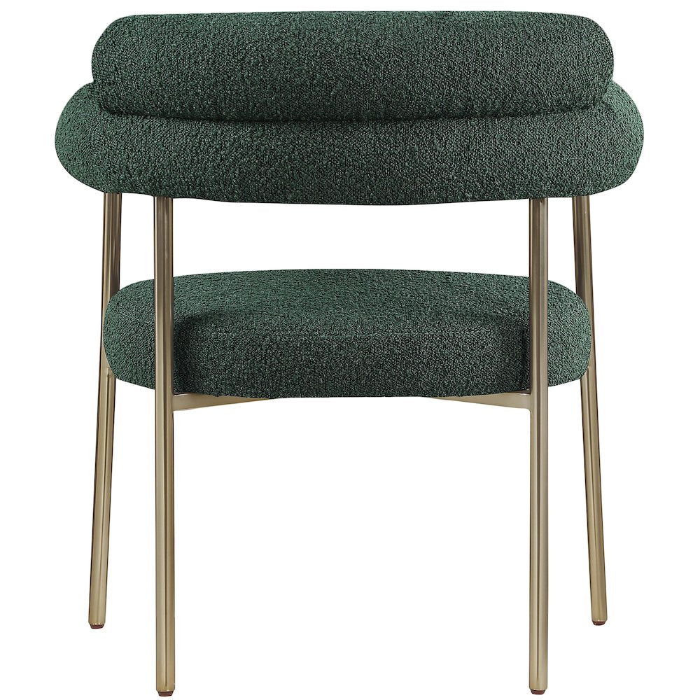 Blake Green Boucle Fabric Dining Chair, Set of 2