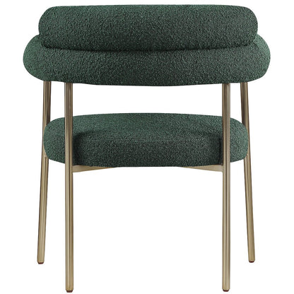 Blake Green Boucle Fabric Dining Chair, Set of 2
