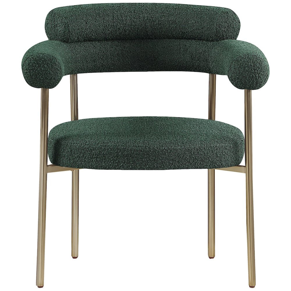 Blake Green Boucle Fabric Dining Chair, Set of 2