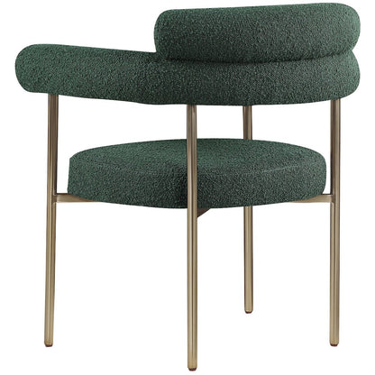 Blake Green Boucle Fabric Dining Chair, Set of 2