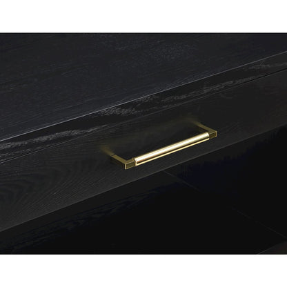 Avery Black Wood Veneer Night Stand