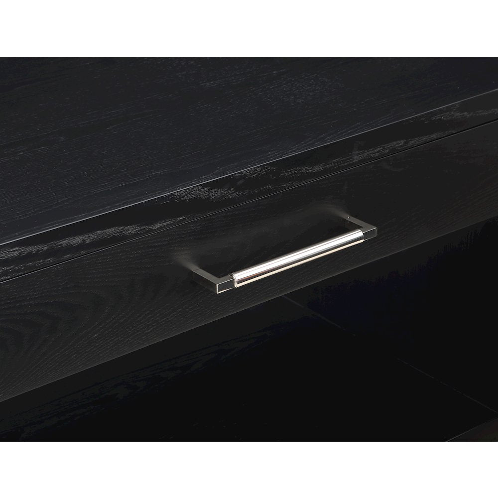 Avery Black Wood Veneer Night Stand