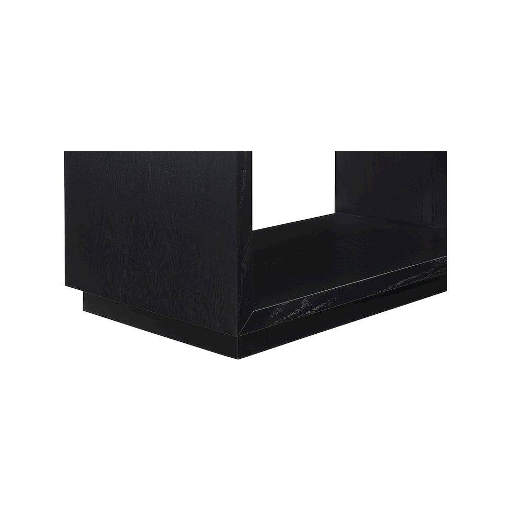 Avery Black Wood Veneer Night Stand