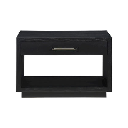 Avery Black Wood Veneer Night Stand