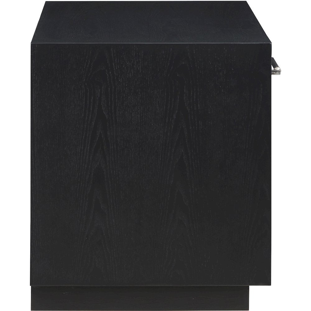 Avery Black Wood Veneer Night Stand
