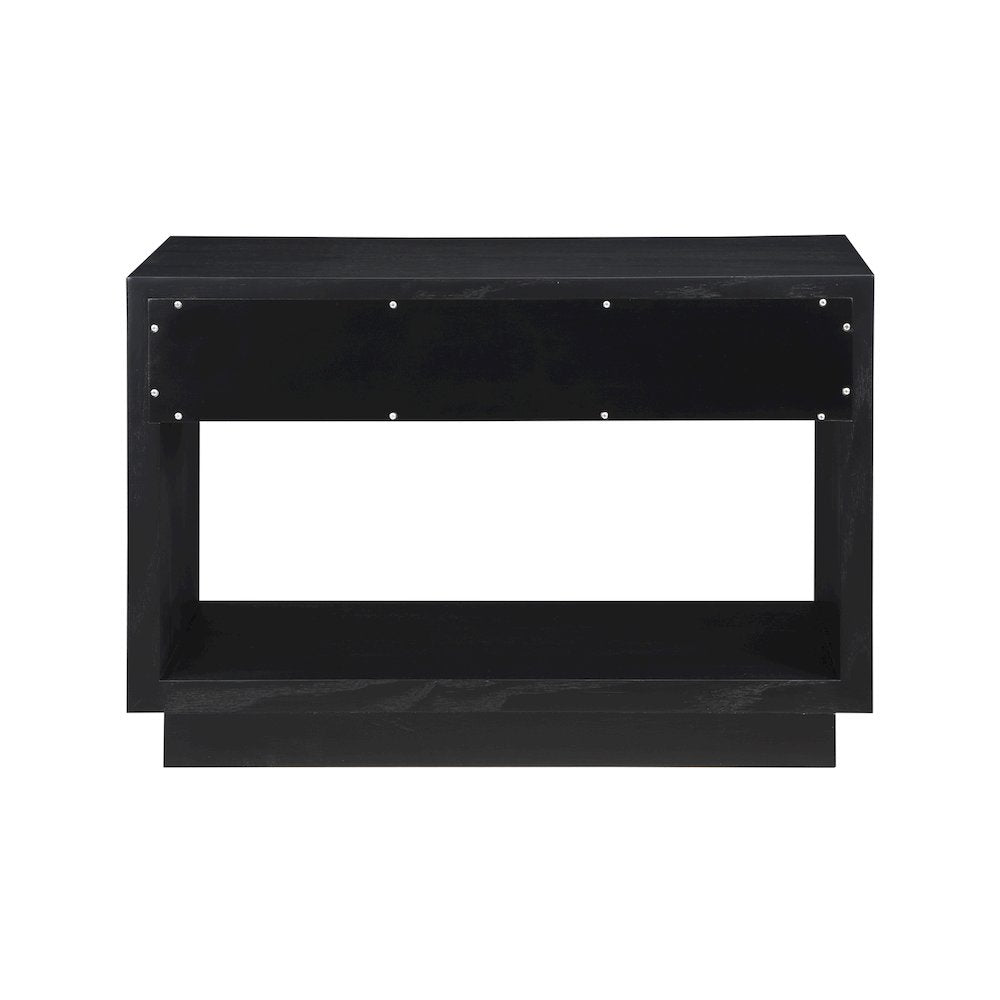 Avery Black Wood Veneer Night Stand