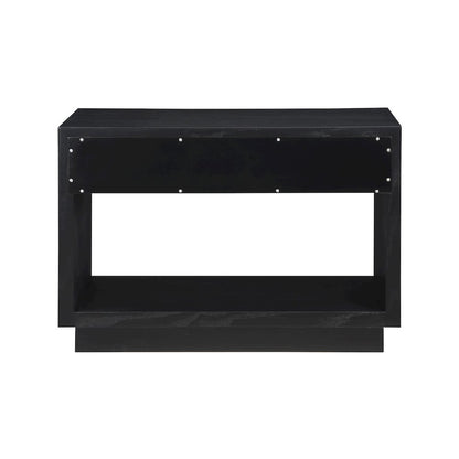 Avery Black Wood Veneer Night Stand