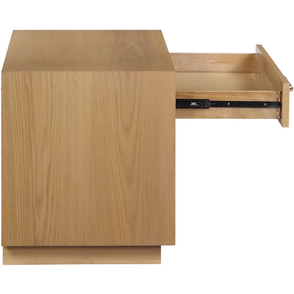 Avery Oak Wood Veneer Night Stand