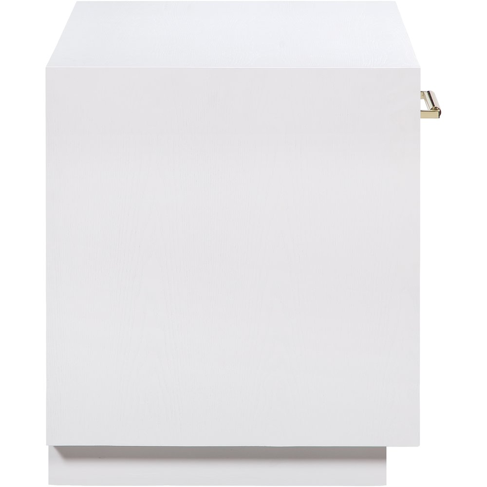 Avery White Wood Veneer Night Stand