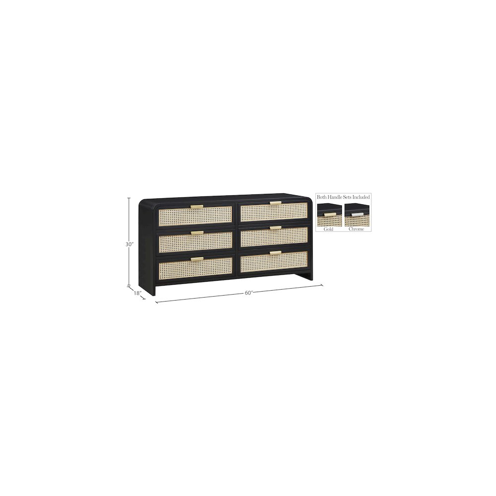 Sage Black Dresser