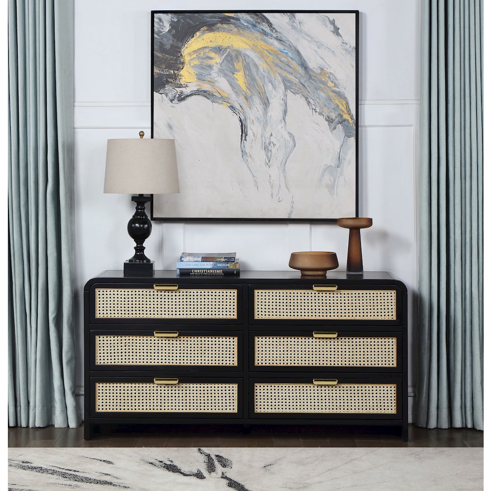 Sage Black Dresser