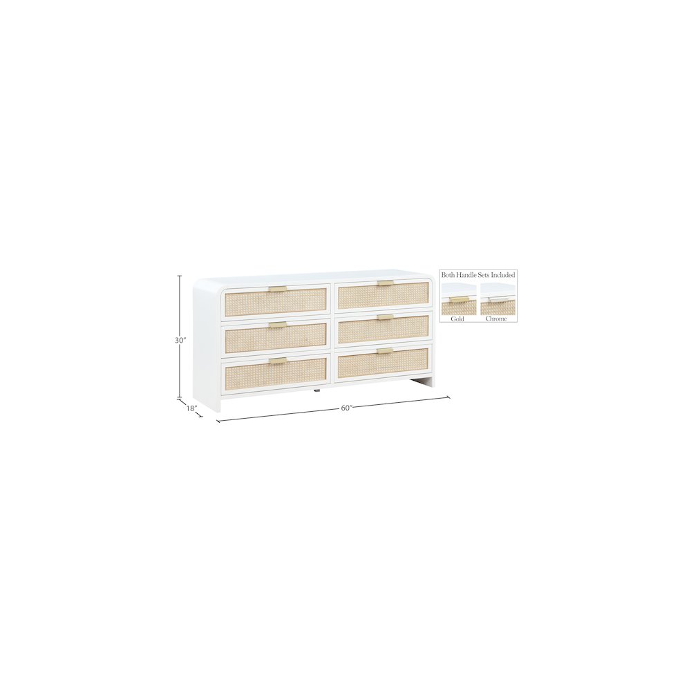 Sage White Dresser