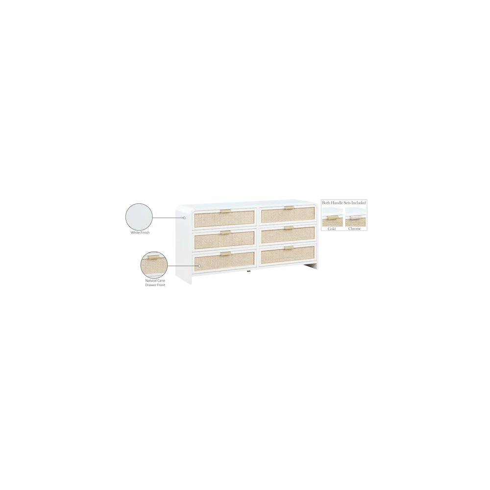 Sage White Dresser