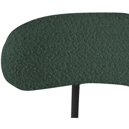 Beacon Green Boucle Fabric Stool, Set of 2