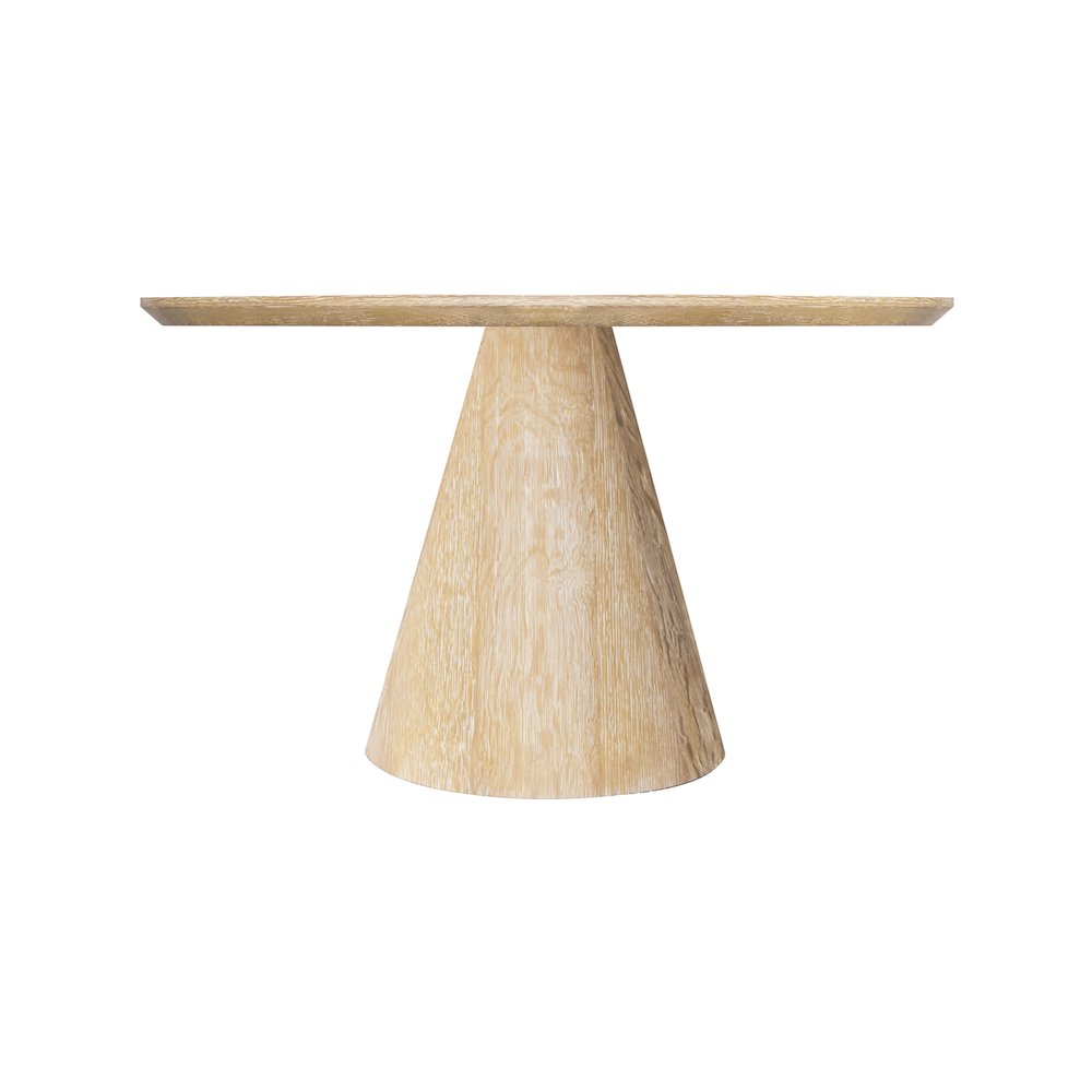 Linette White Oak Dining Table