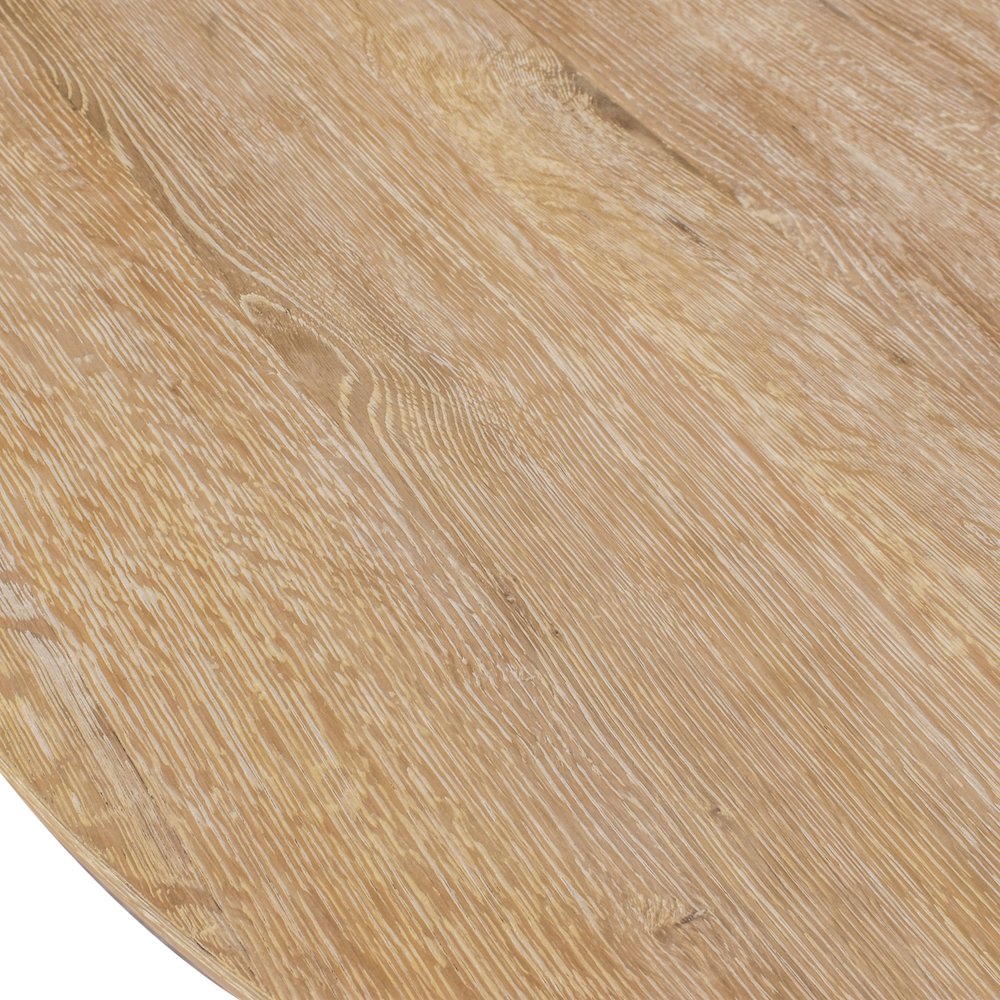 Linette White Oak Dining Table