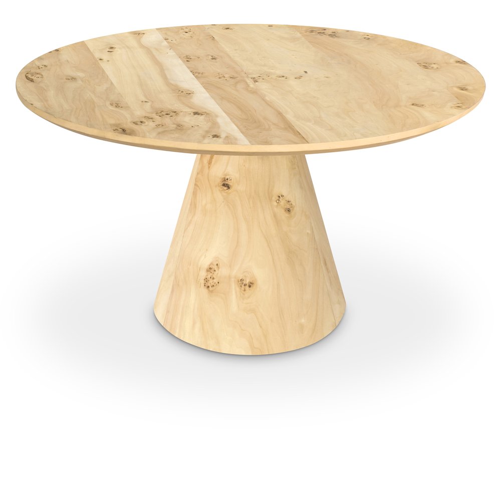 Linette Natural Burl Wood Dining Table
