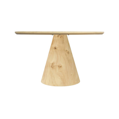 Linette Natural Burl Wood Dining Table