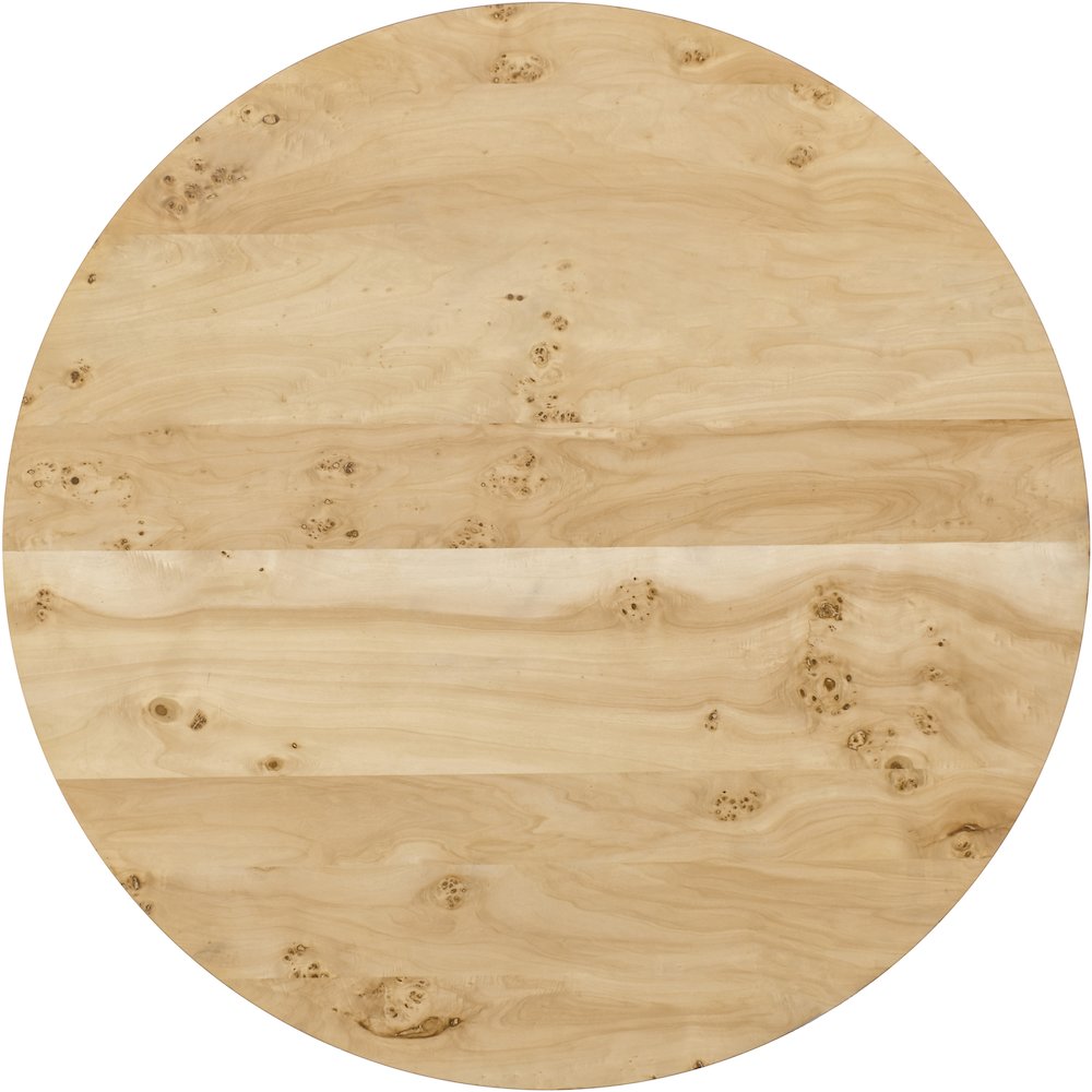 Linette Natural Burl Wood Dining Table