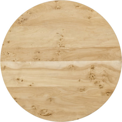 Linette Natural Burl Wood Dining Table