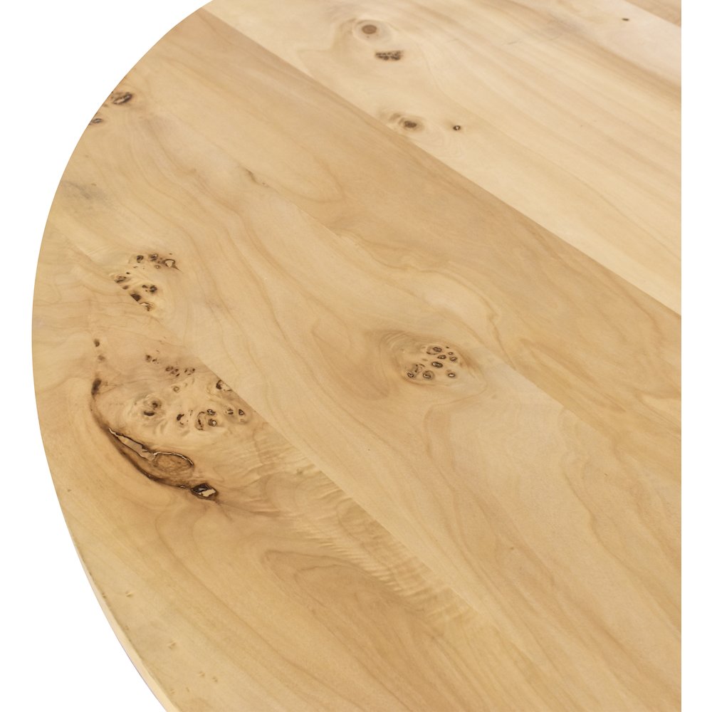 Linette Natural Burl Wood Dining Table
