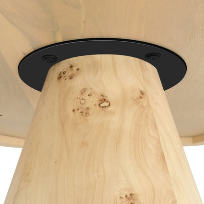 Linette Natural Burl Wood Dining Table