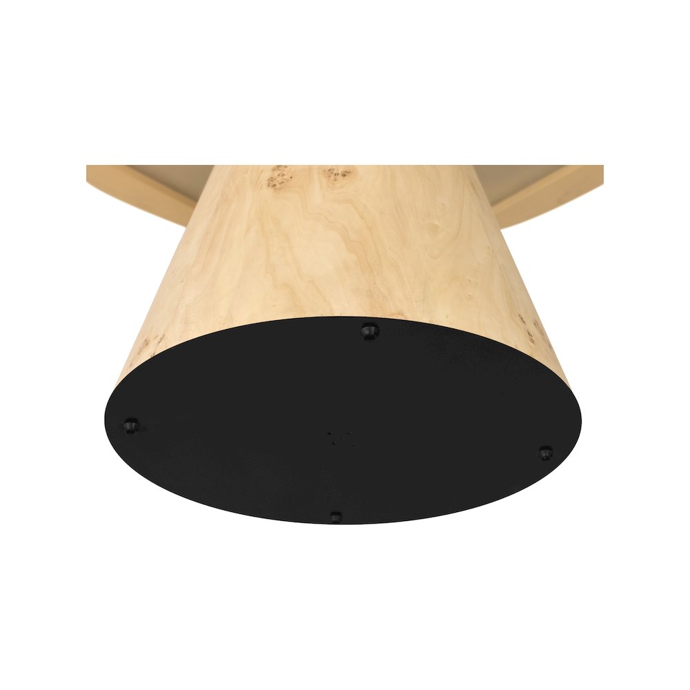 Linette Natural Burl Wood Dining Table