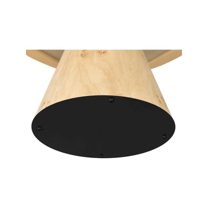 Linette Natural Burl Wood Dining Table
