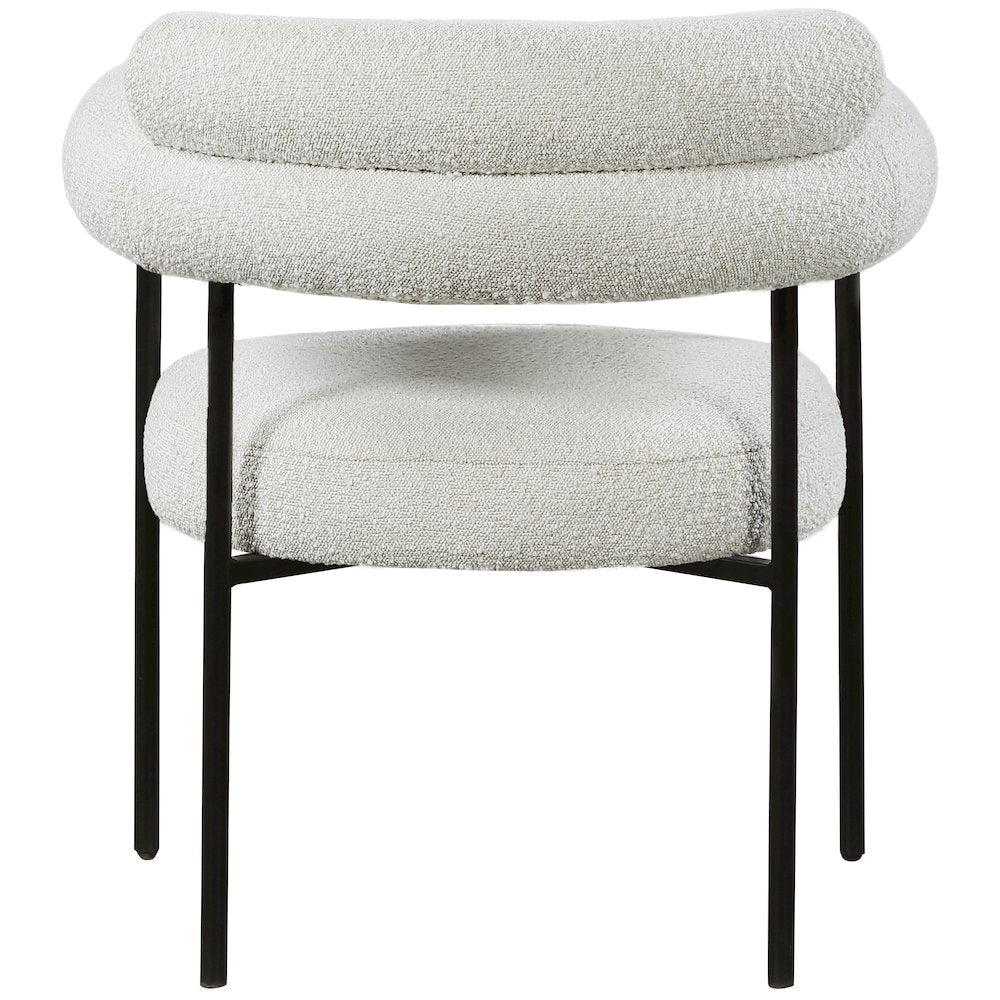 Blake Cream Boucle Fabric Dining Chair, Set of 2