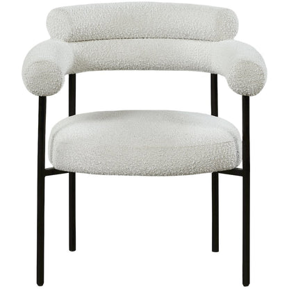 Blake Cream Boucle Fabric Dining Chair, Set of 2