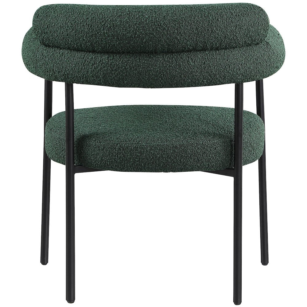 Blake Green Boucle Fabric Dining Chair, Set of 2