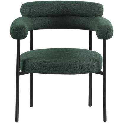 Blake Green Boucle Fabric Dining Chair, Set of 2