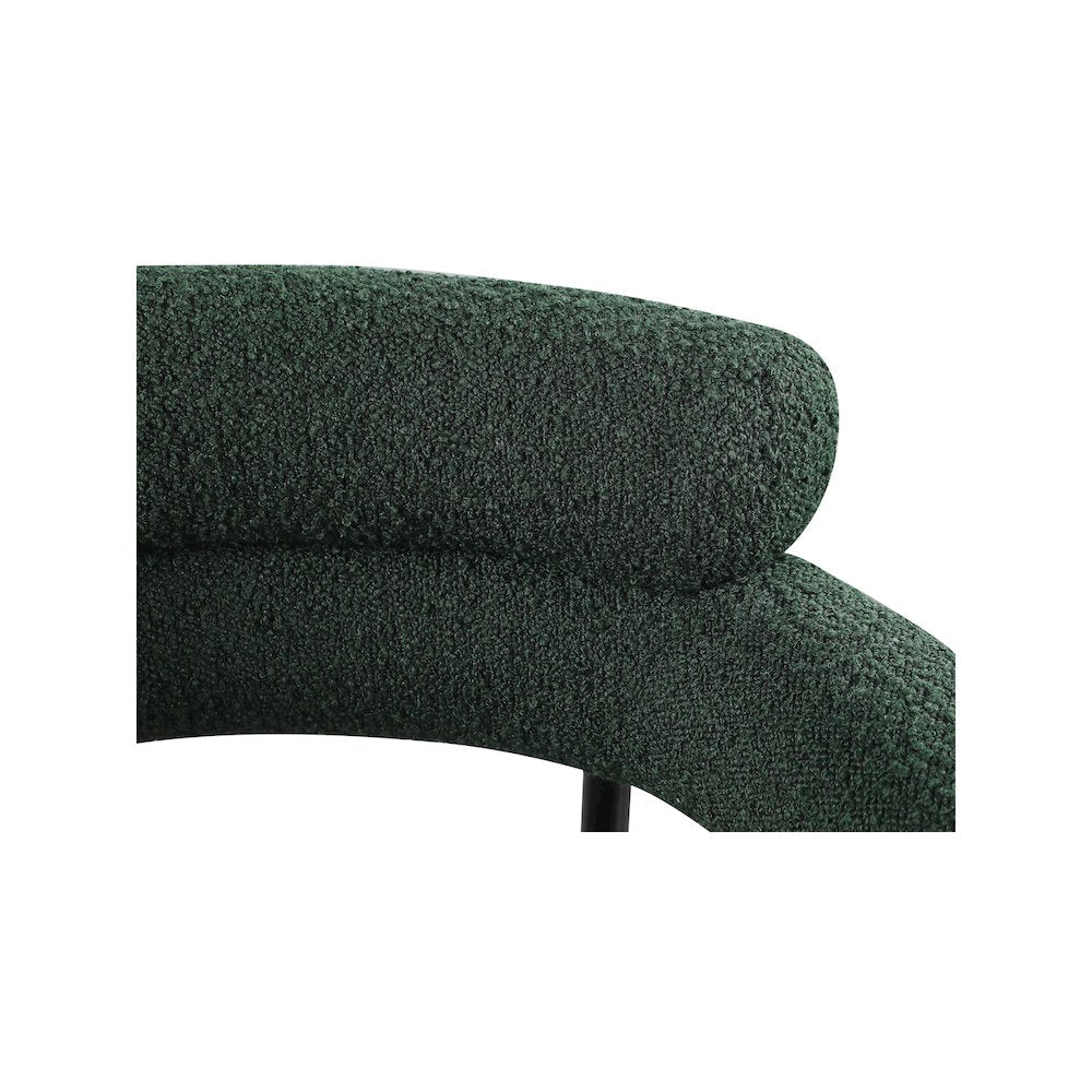 Blake Green Boucle Fabric Dining Chair, Set of 2
