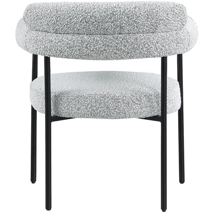 Blake Grey Boucle Fabric Dining Chair, Set of 2