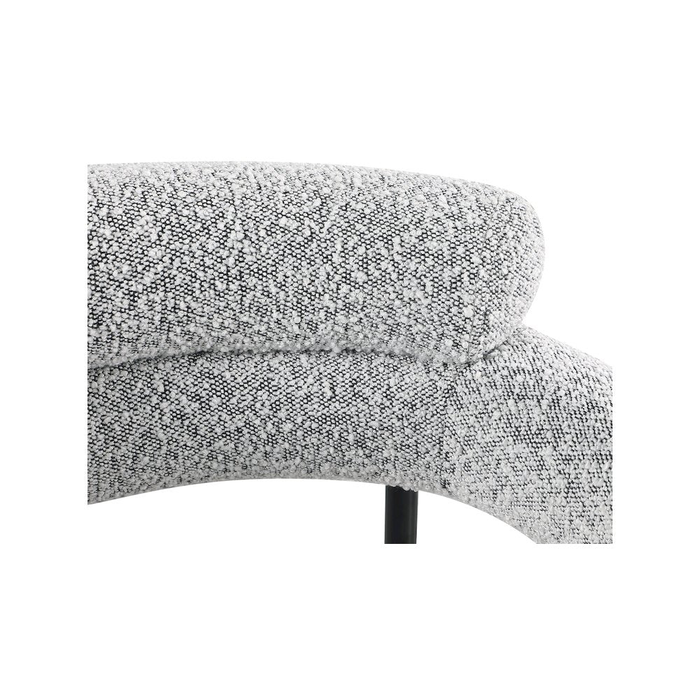 Blake Grey Boucle Fabric Dining Chair, Set of 2
