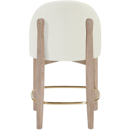 Torino Cream Fabric Upholstered Counter Stool, Set of 2