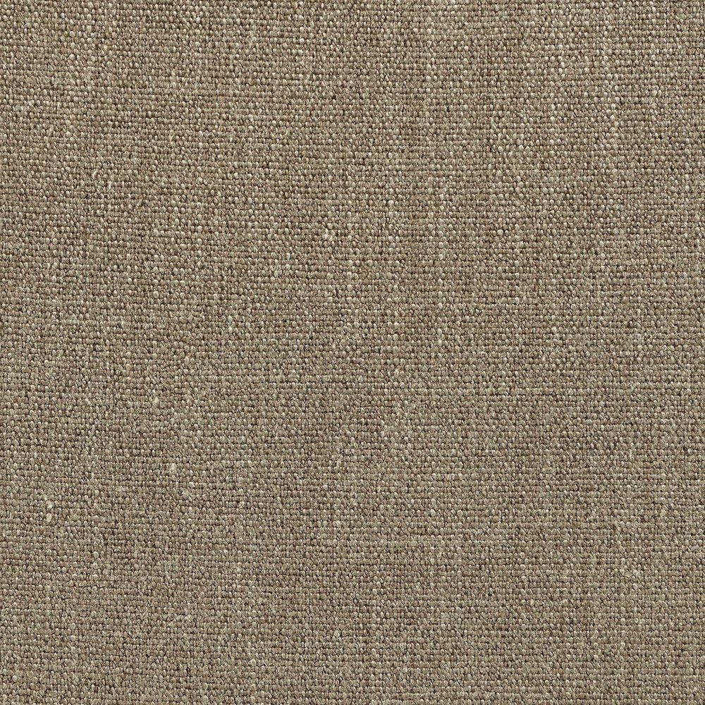Avon Brown Linen Textured Fabric Dining Arm Chair