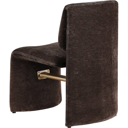 Slique Brown Performance Fabric Upholstered Dining Chair, Set of 2