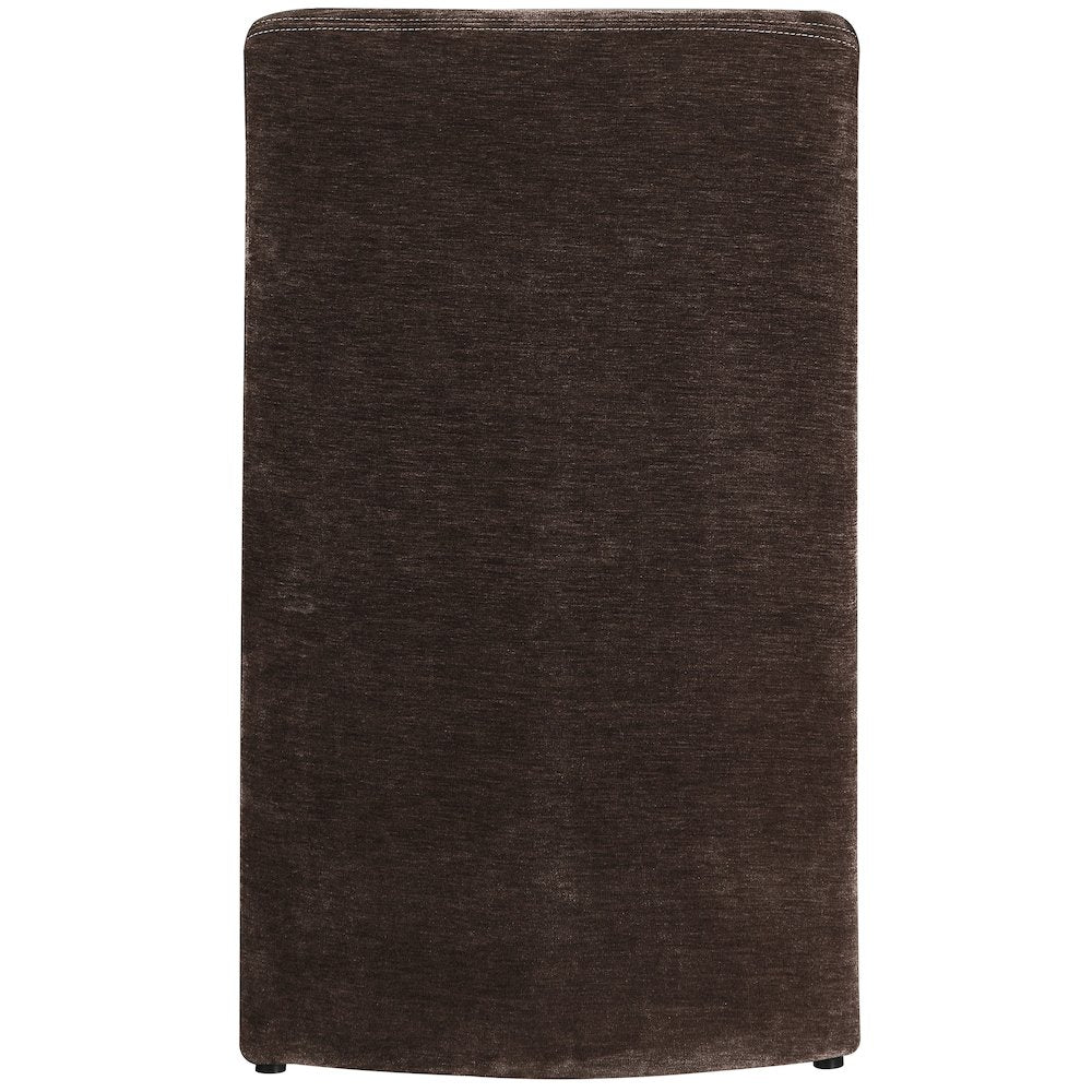 Slique Brown Fabric Upholstered Dining Chair