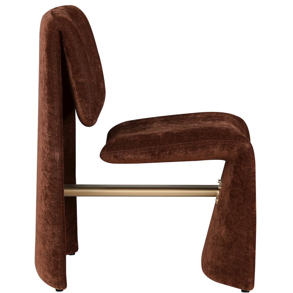 Slique Burgundy Performance Fabric Upholstered Dining Chair, Set of 2