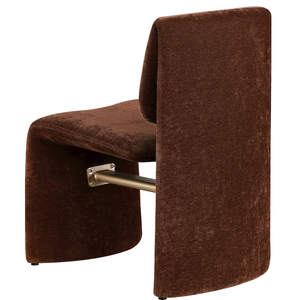Slique Burgundy Fabric Upholstered Dining Chair