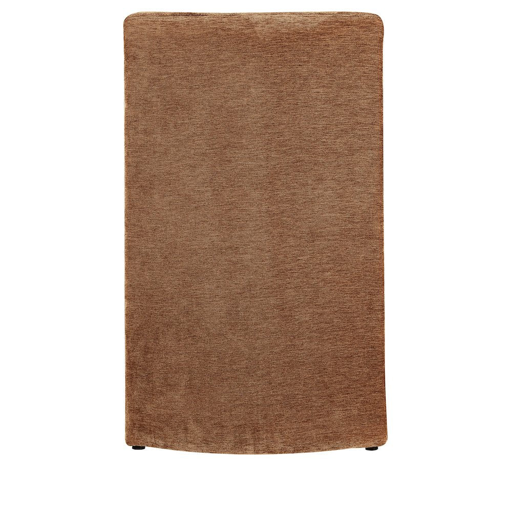 Slique Cognac Fabric Upholstered Dining Chair