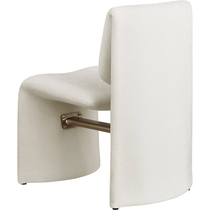 Slique Cream Fabric Upholstered Dining Chair