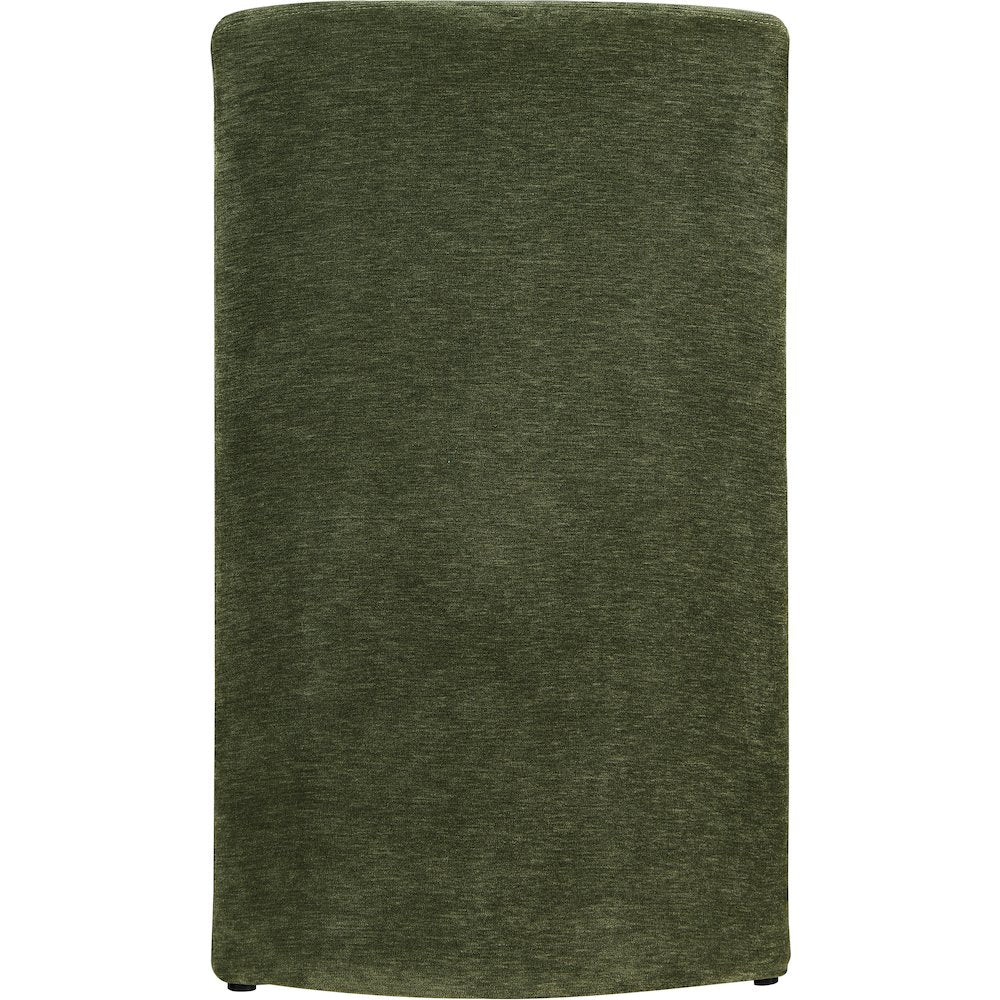 Slique Green Performance Fabric Upholstered Dining Chair, Set of 2