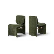 Slique Green Performance Fabric Upholstered Dining Chair, Set of 2