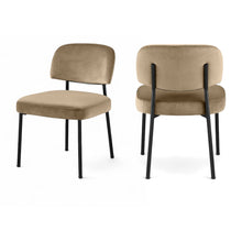 Zarelle Beige Performance Fabric Upholstered Dining Chair, Set of 2