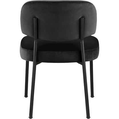Zarelle Black Performance Fabric Upholstered Dining Chair, Set of 2